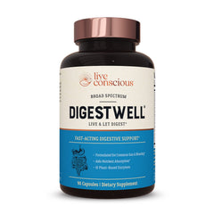 DigestWell Immediate Support bottle with 90 capsules
