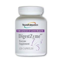 DigestZyme bottle label showing 120 capsules