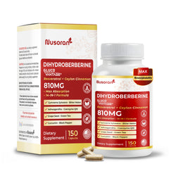 Dihydroberberine GlucoVantage packaging label close-up