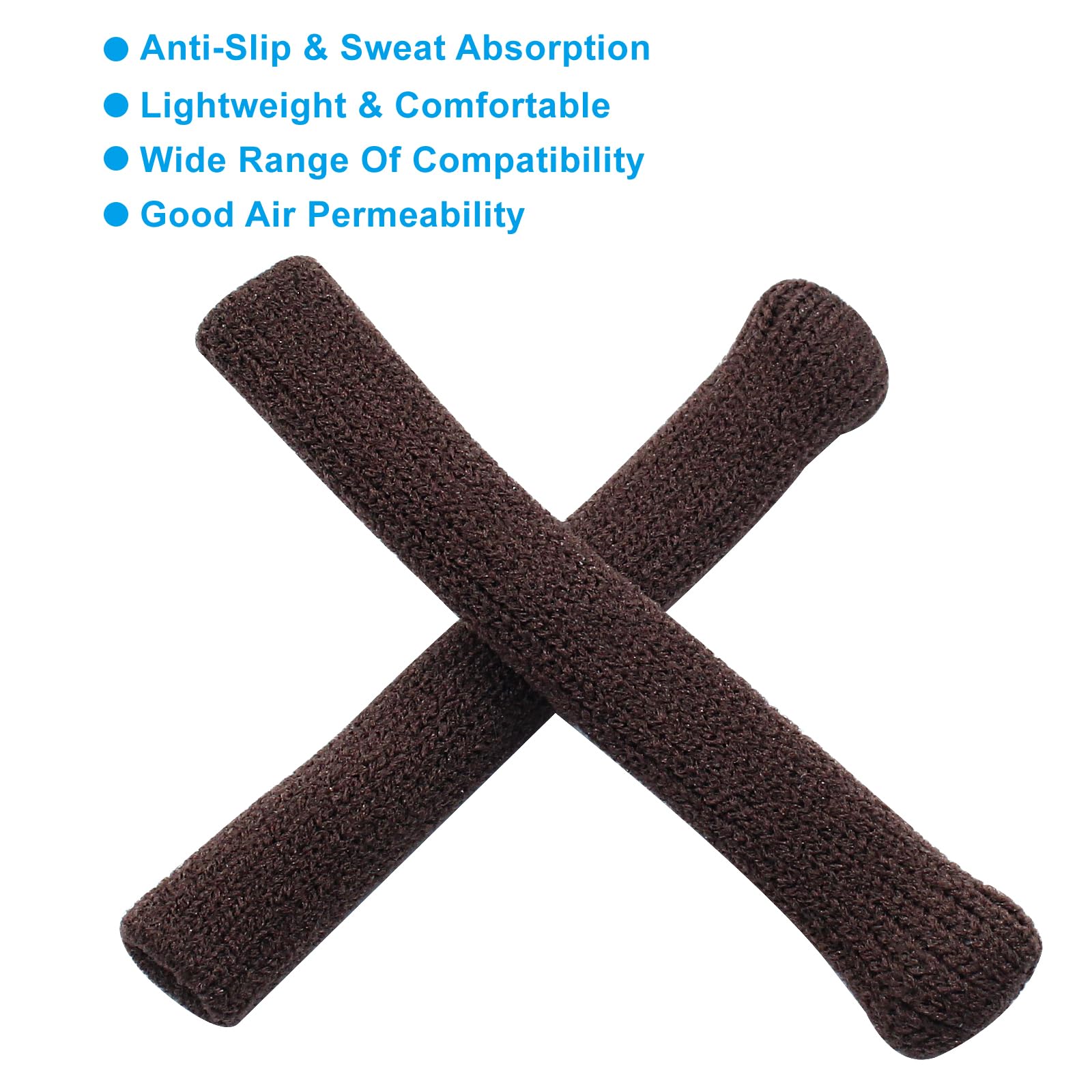Anti-slip knitted cotton eyeglass ear cushions close-up
