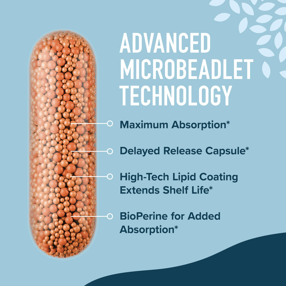 Close-up of DIM microbeadlet capsules