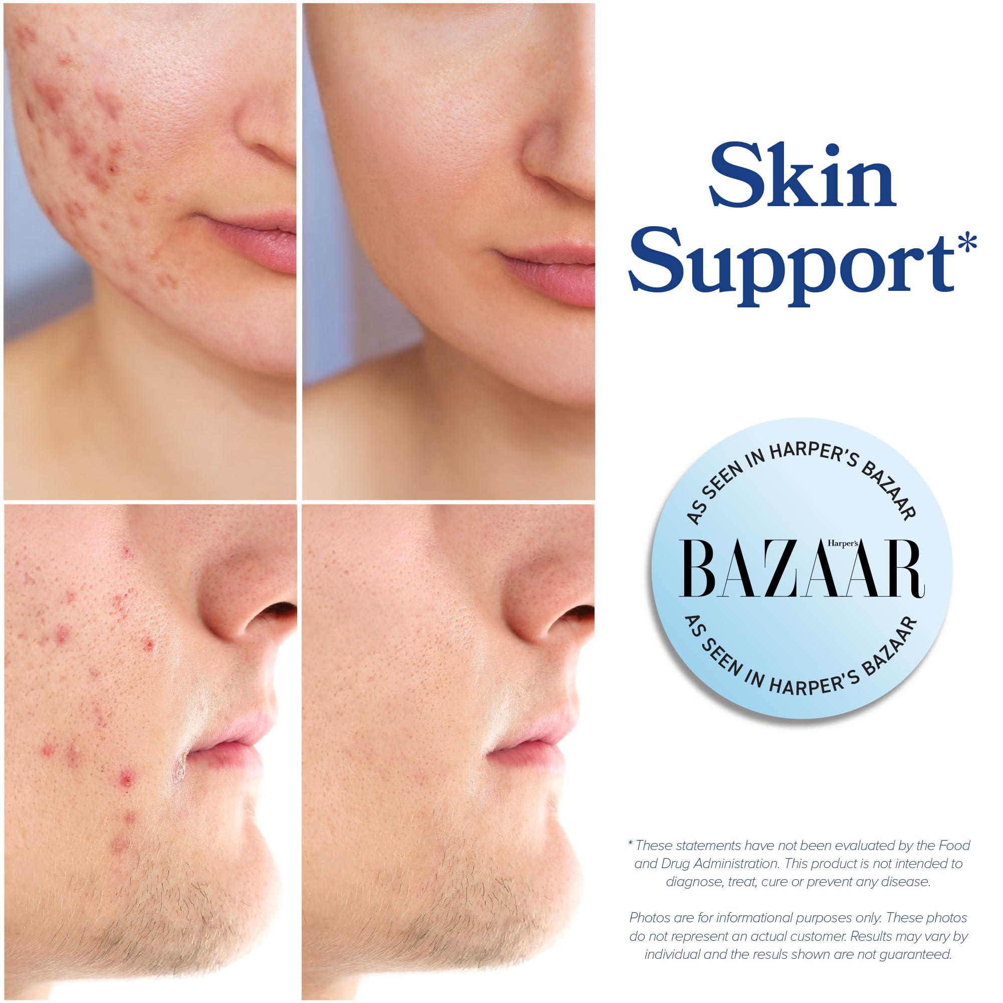 Concept image of estrogen balance and skin health