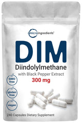 DIM Active Supplement bottle front showing label