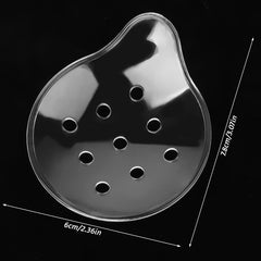 Clear eye patch showing 9-hole ventilation design