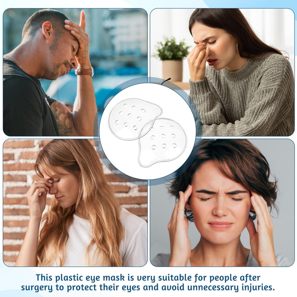 Breathable clear plastic eye mask