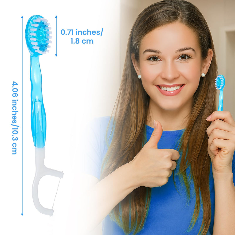 Individually wrapped disposable travel toothbrush