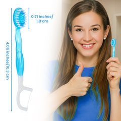 Individually wrapped disposable travel toothbrush