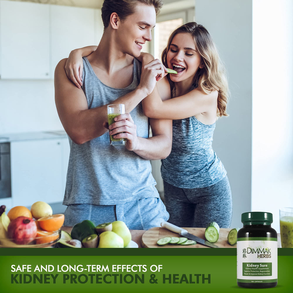 Detox and kidney support concept with natural ingredients