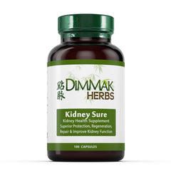 Dimmak Herbs Kidney Sure bottle with 100 capsules and label