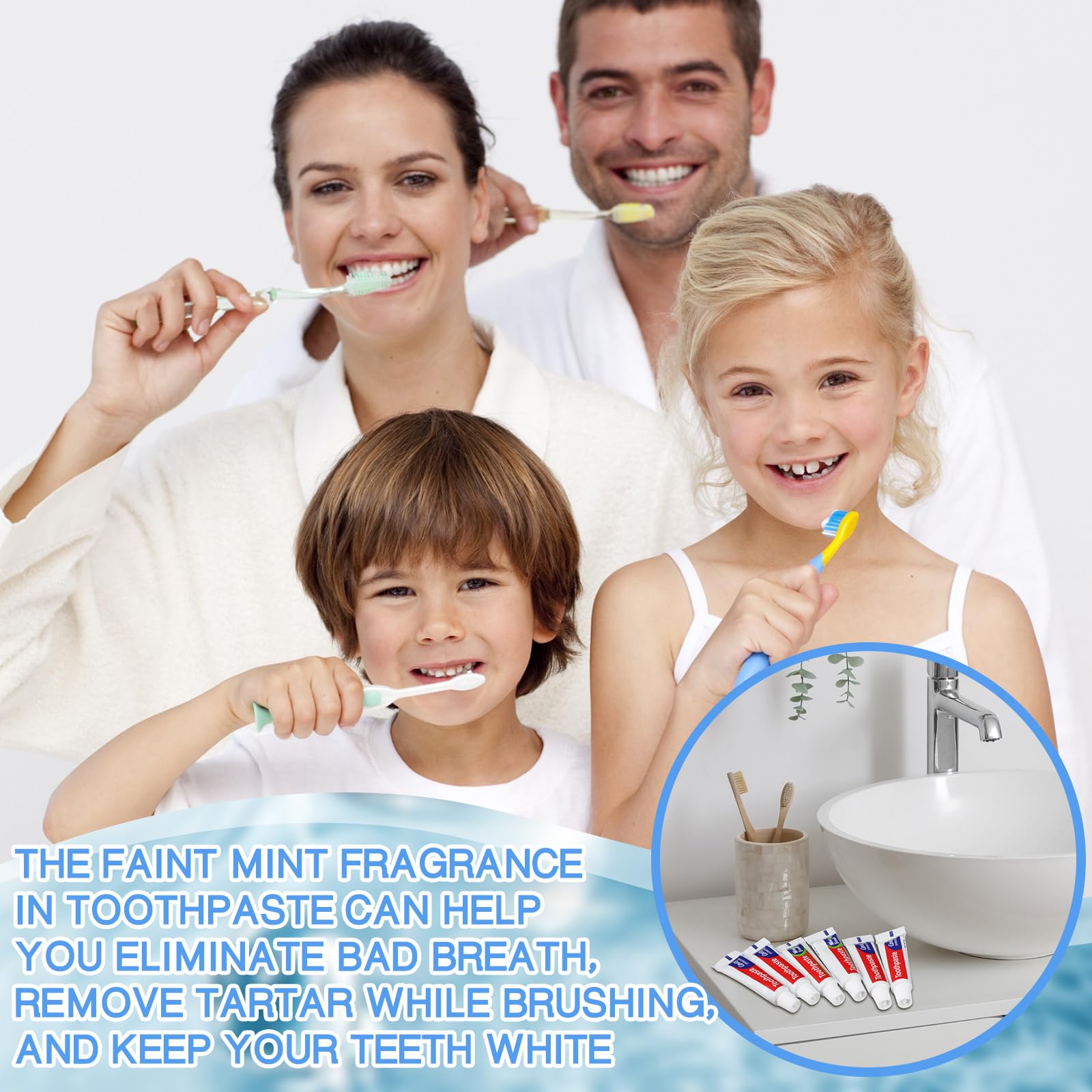 Mint-flavored toothpaste indicating freshness