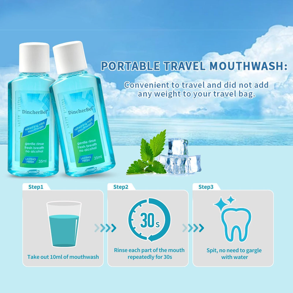 Portable travel size toiletries kit display
