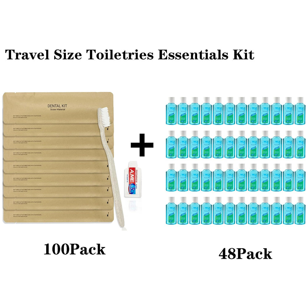 DincherBel travel size toothbrushes with toothpaste