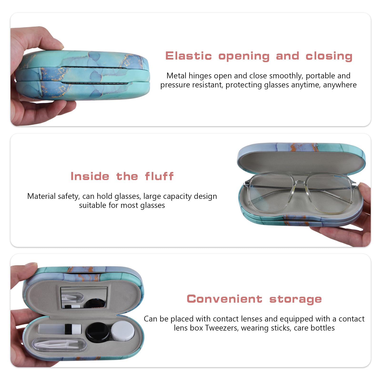 Soft flannel lining protecting glasses and lenses