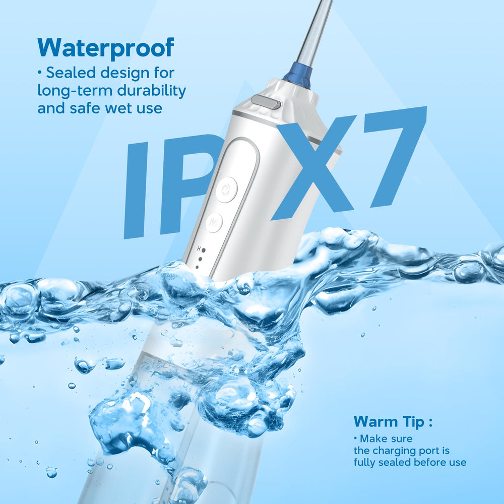 IPX7 waterproof exterior of DIONIK oral irrigator
