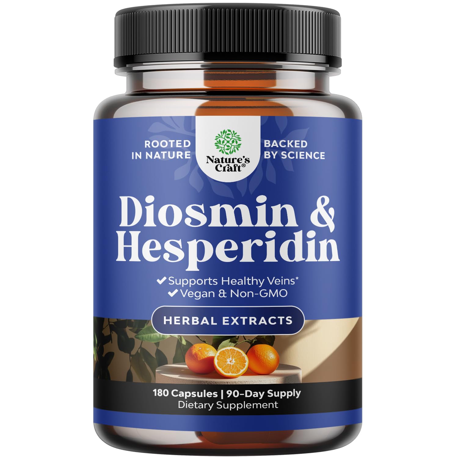 Product bottle of Diosmin Hesperidin 1000mg Complex for Circulation
