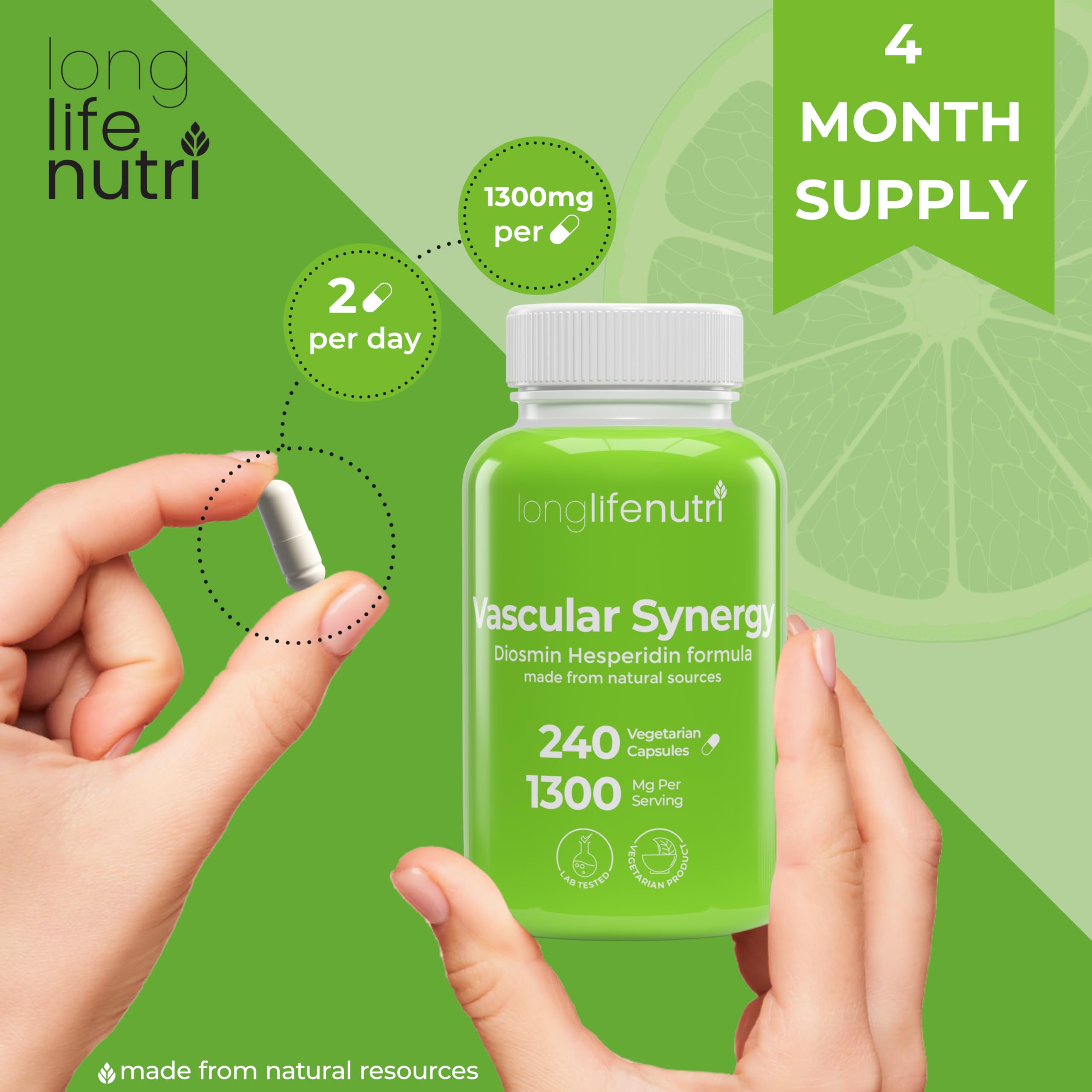 Graphic illustrating vascular health and circulation support