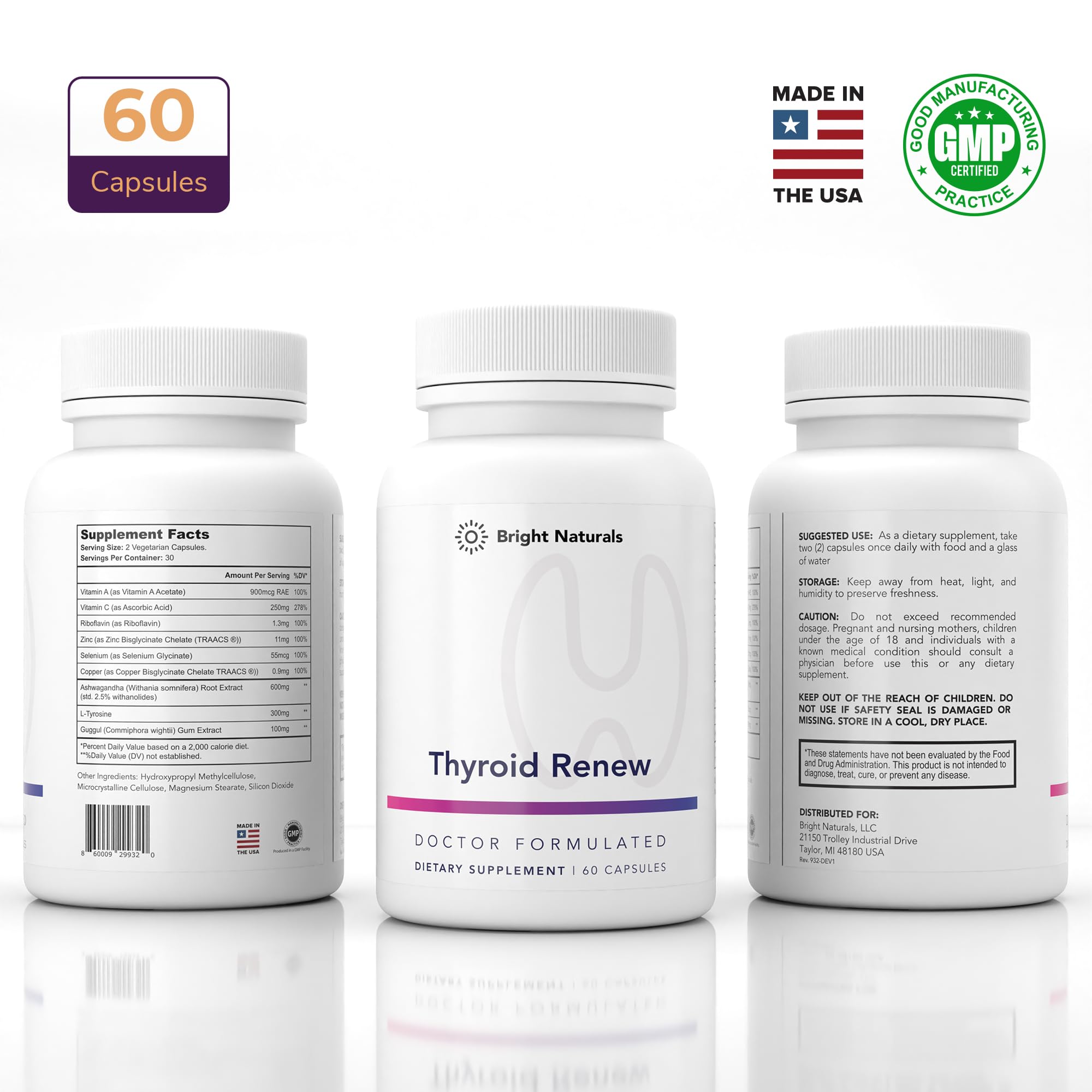 Daily use directions for Thyroid Renew