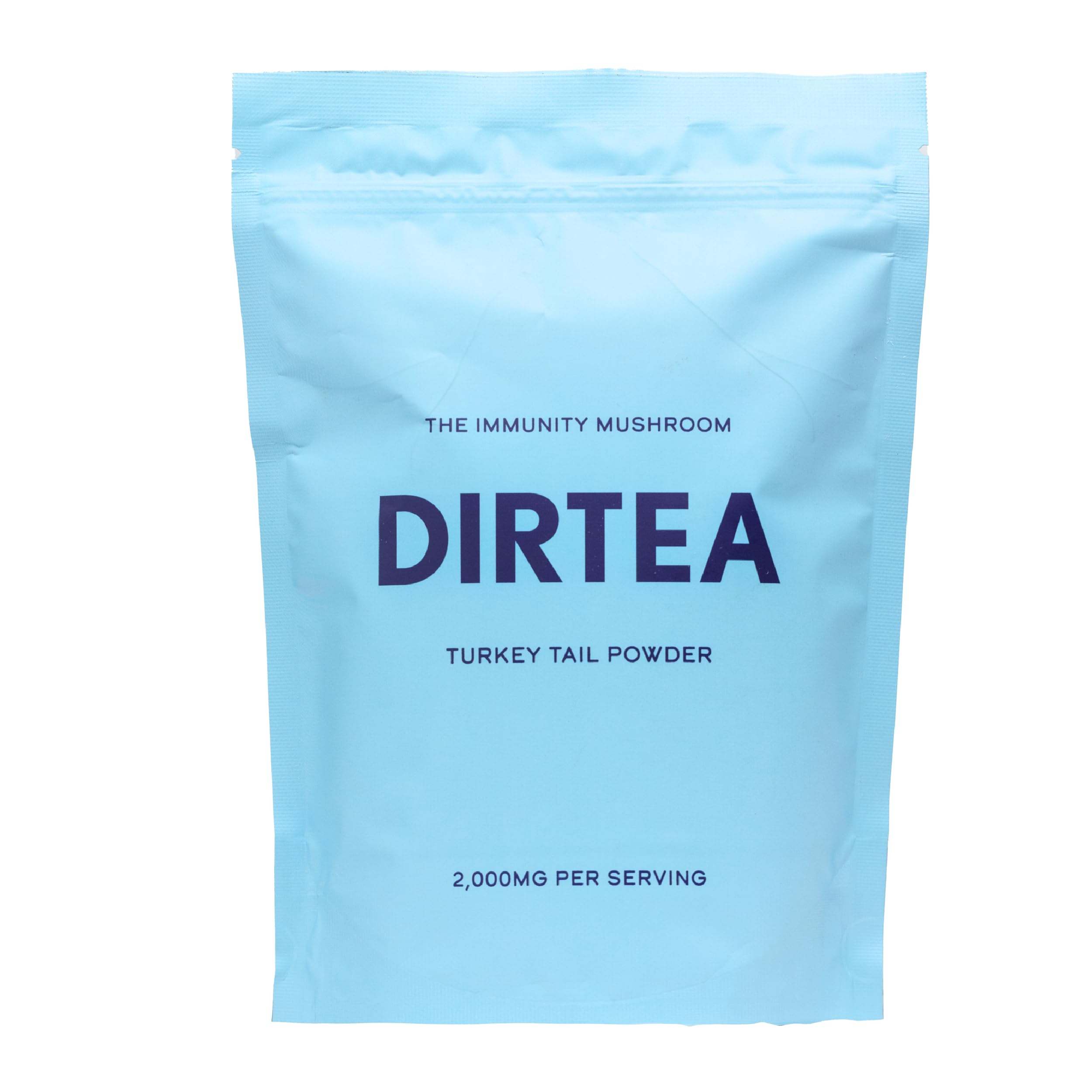 DIRTEA Turkey Tail Mushroom Powder bottle with scoop - hero image