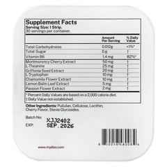 Close-up of DISO Snooze packaging showing individually wrapped dissolvable strips for quick sleep support