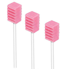 Hexagon-shaped PU sponge head disposable oral swab with paper rod