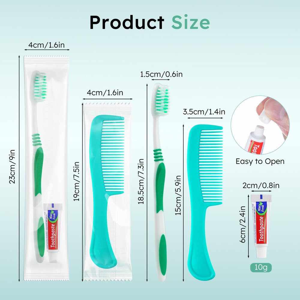 Individually wrapped travel hygiene kit packets