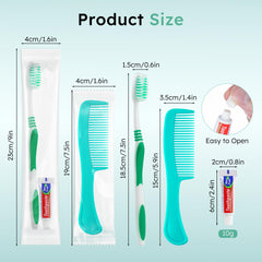 Individually wrapped travel hygiene kit packets