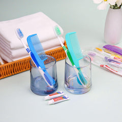 Travel toothbrushes with 10g toothpaste in compact packs