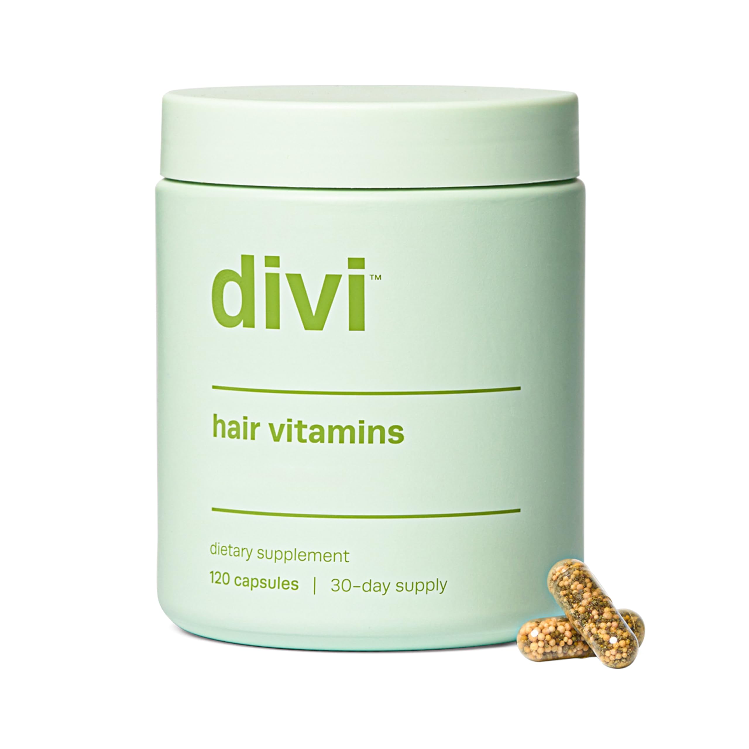 Divi Hair Vitamins bottle with label – 120 count