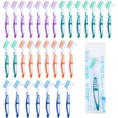 Divina Vitae 30Pcs Denture Brush set in four colors