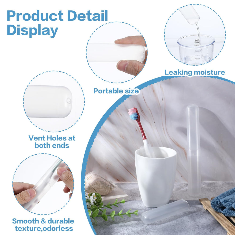 Includes 60 toothbrush holders for bulk travel use
