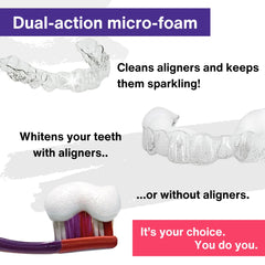 Vegan formula cleaner for Invisalign and retainers