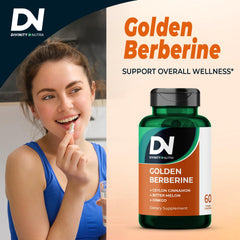 Berberine capsules with Bitter Melon, Ginkgo Biloba, and Ceylon Cinnamon ingredients
