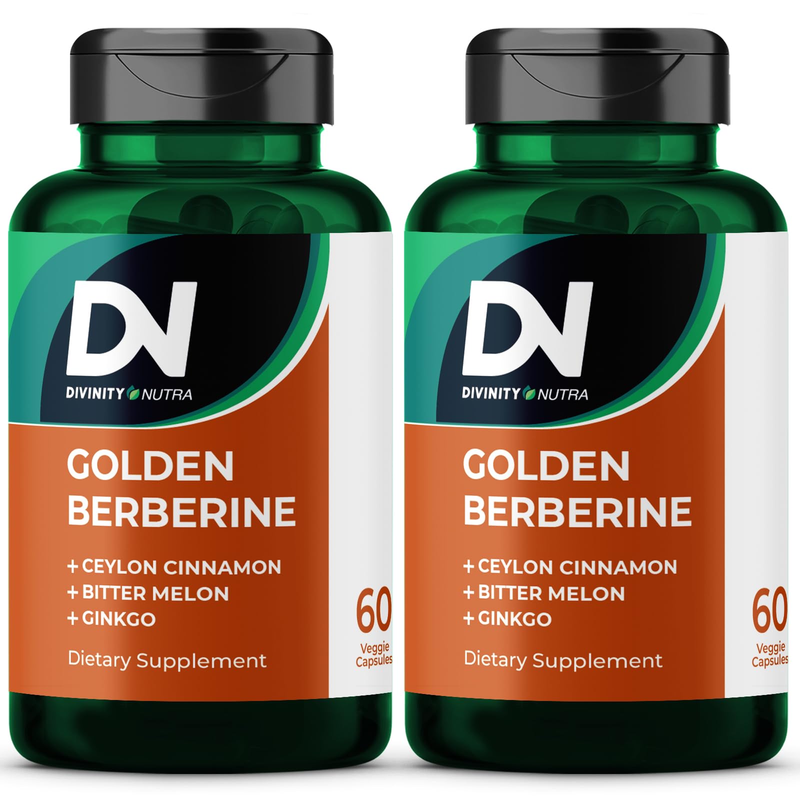Divinity Nutra Golden Berberine bottle with 60 capsules