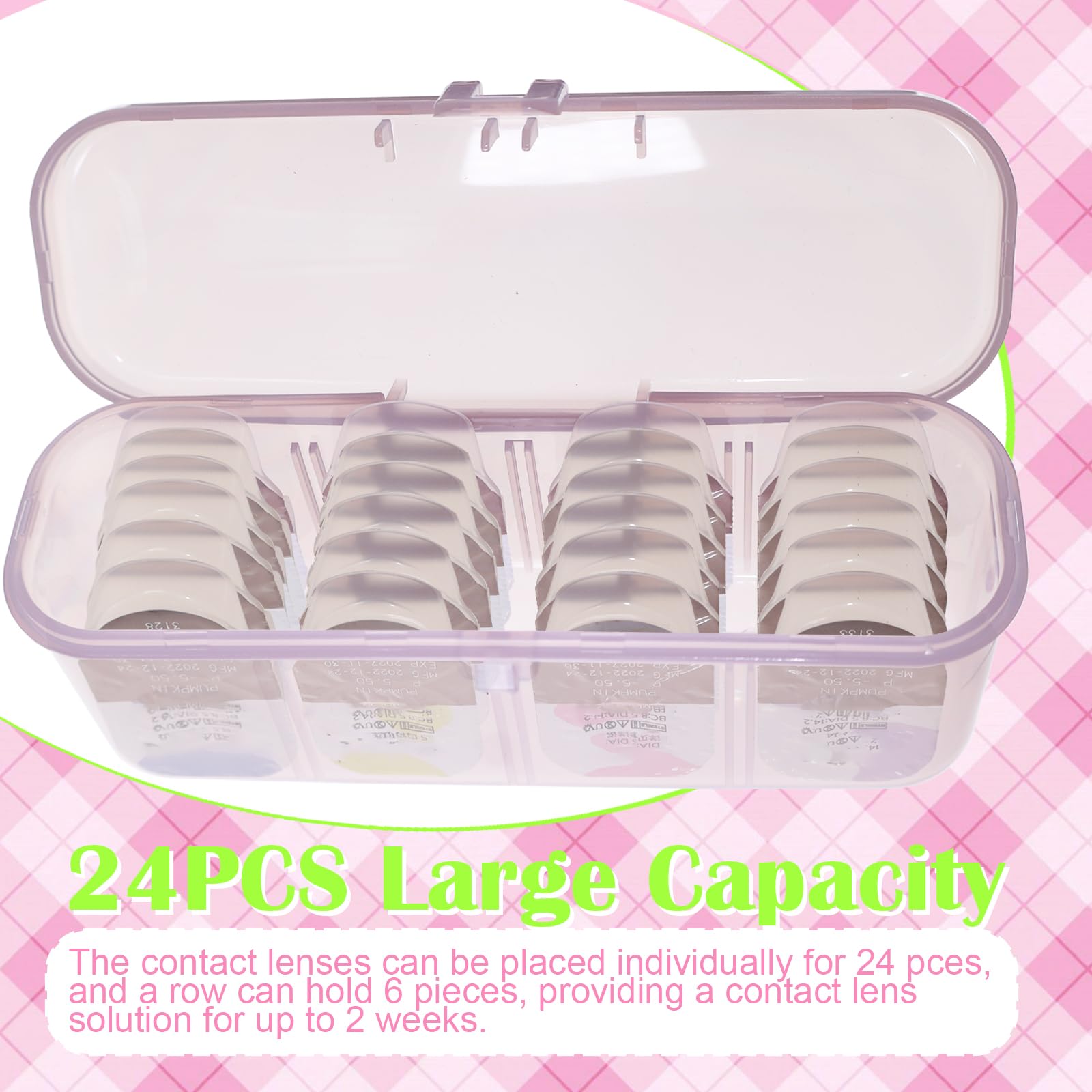 Movable divider for customizable lens storage