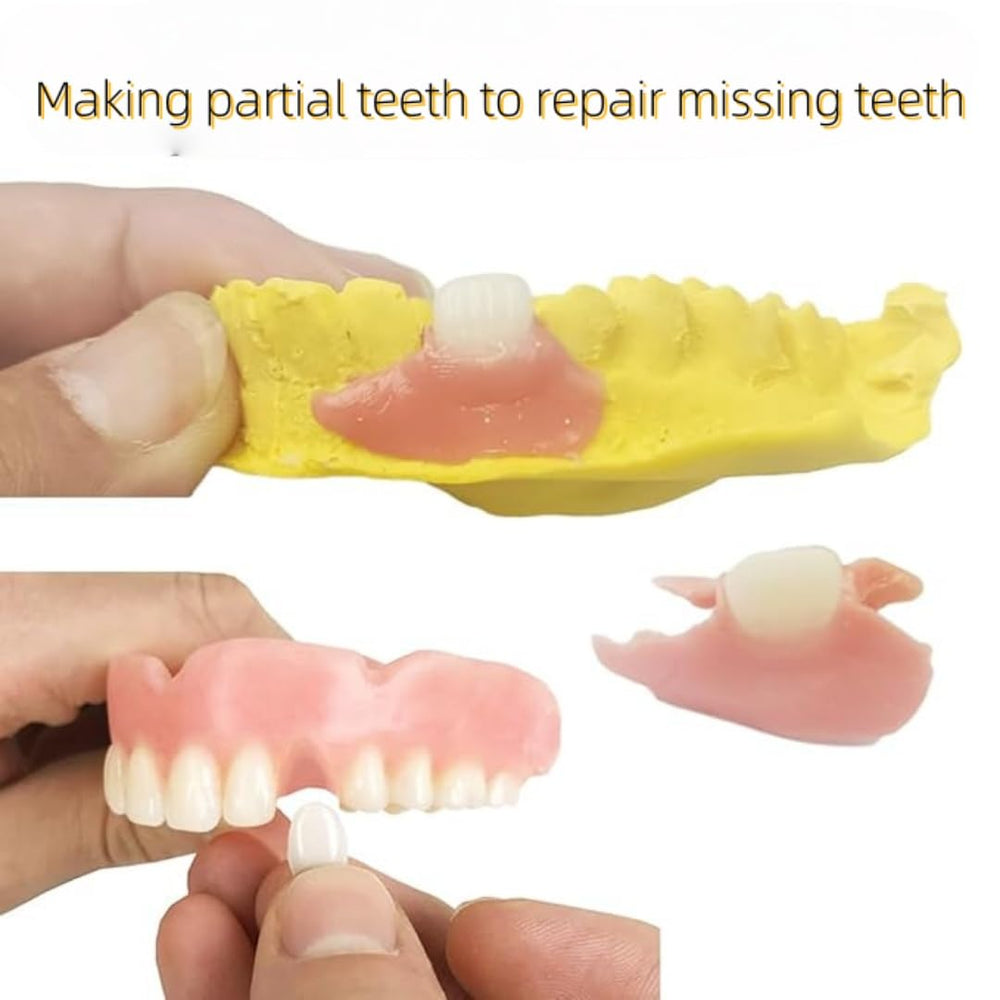 Safe resin materials used in the denture kit