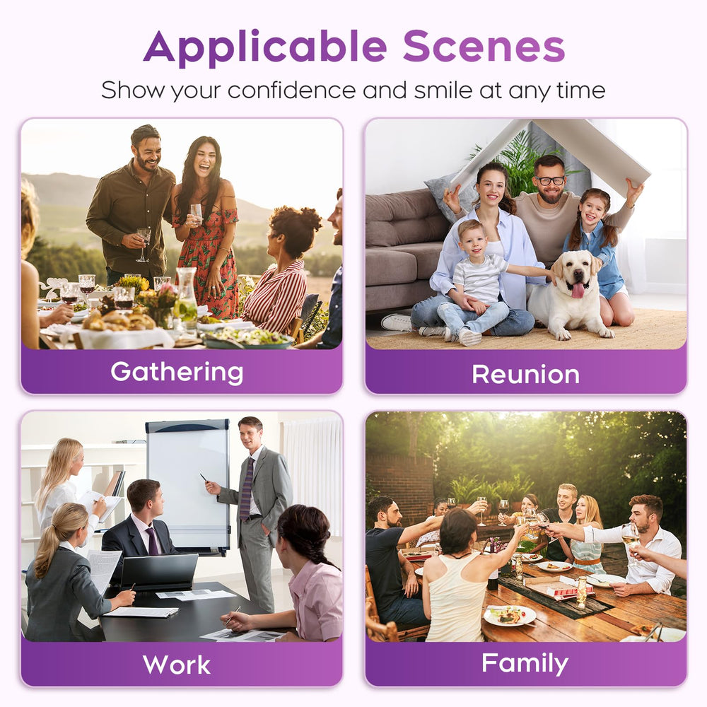 All components needed for DIY dentures