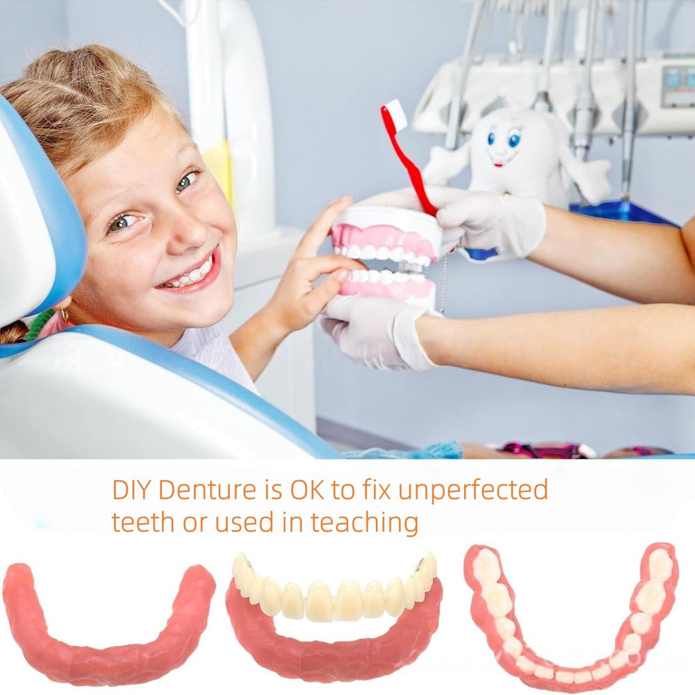 Easy to clean and reusable denture veneers