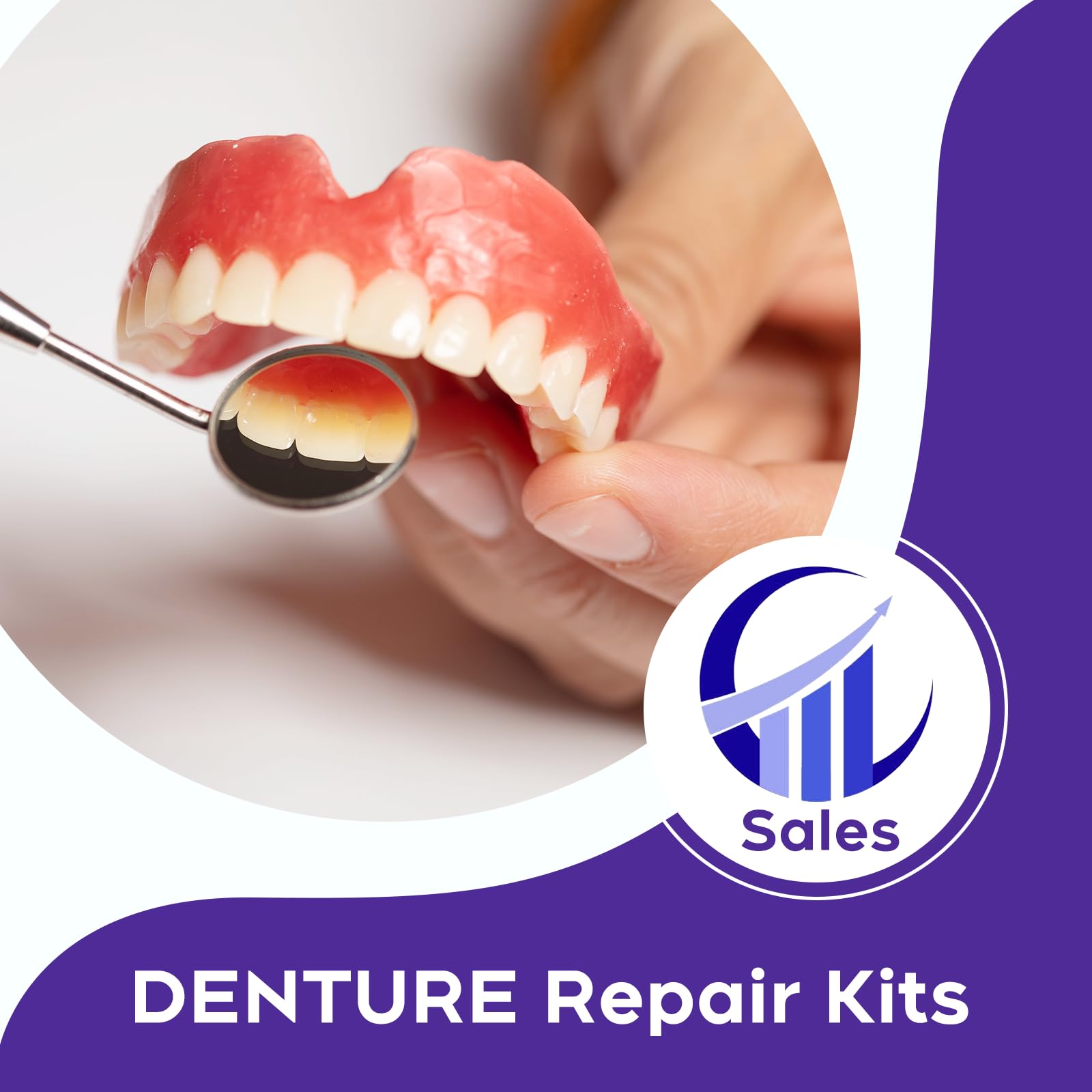 Materials included in DIY denture kit