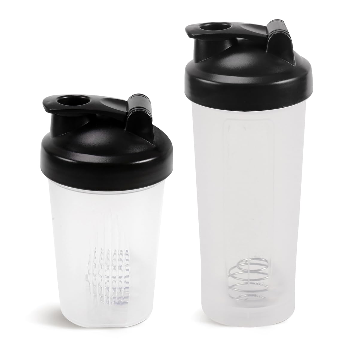 DKMambo White Shaker Bottle 12oz and 20oz - front view
