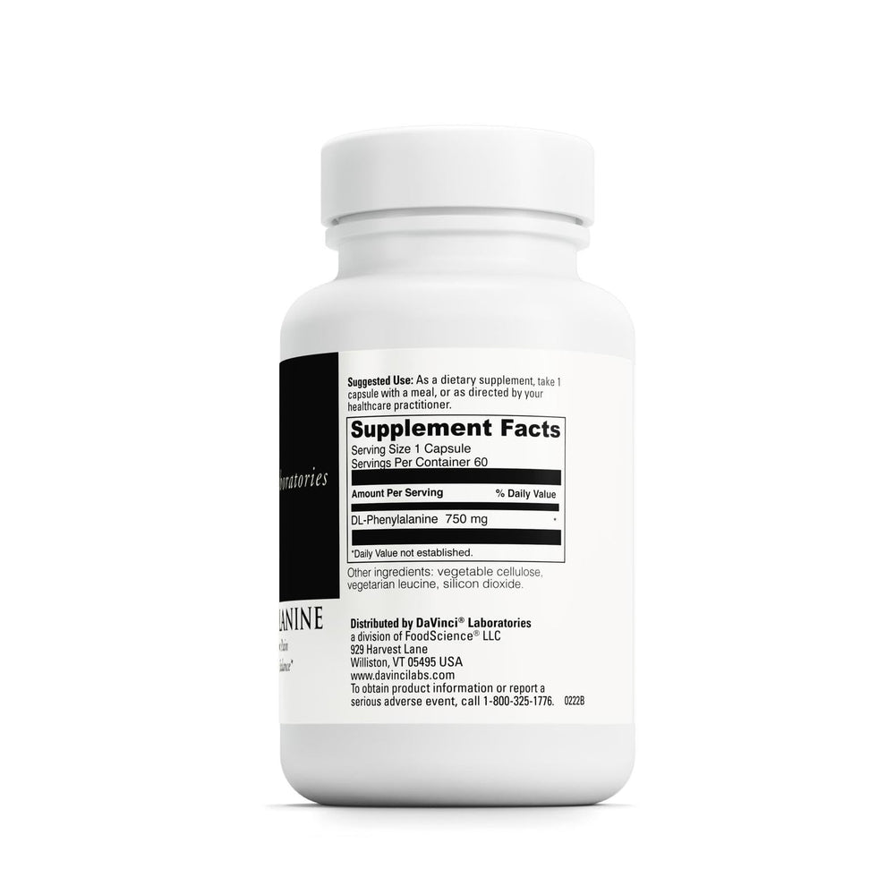 DL-Phenylalanine 750 mg capsules serving size