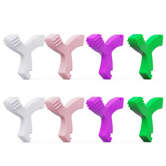 DLENP 8-piece Y-shaped Invisalign chewies close-up