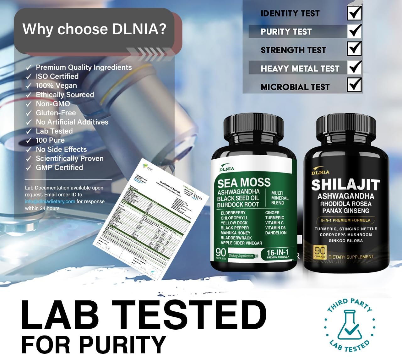 Sea Moss capsules close-up