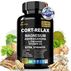 DLNIA Calm Cortisol Supplement bottle front view