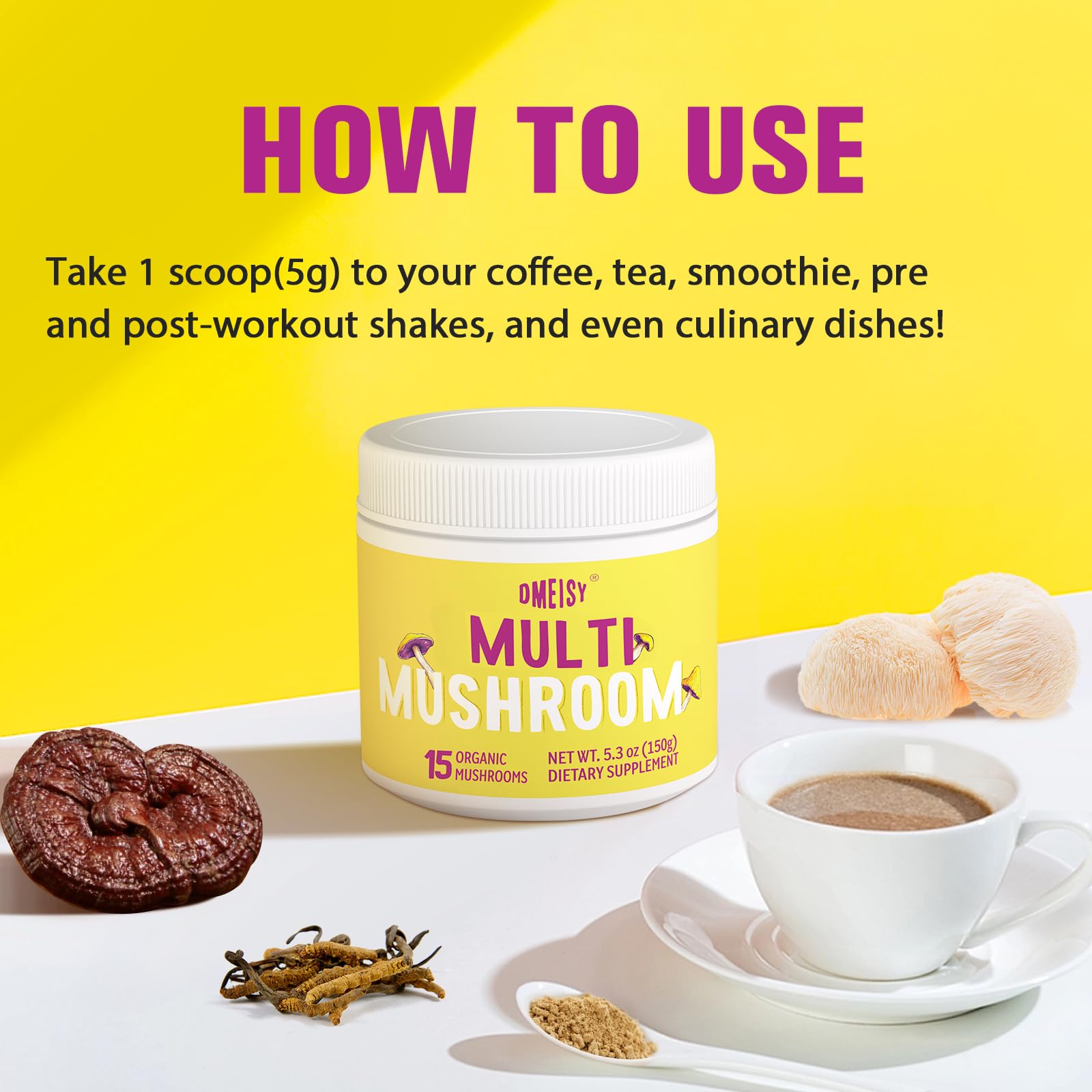 Maitake mushroom powder component in Dmeisy blend