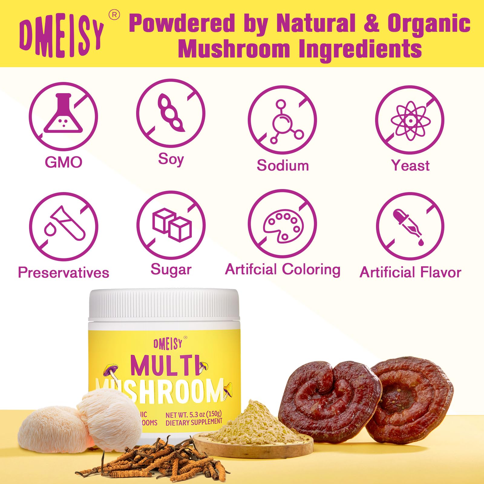 Turkey Tail mushroom powder component in Dmeisy blend