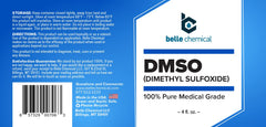 DMSO 4 oz bottle label detail