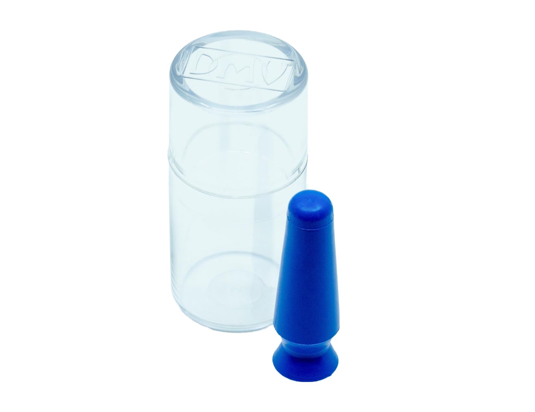 In-use shot showing scleral lens and prosthetic eye handling with the DMV Scleral Cup