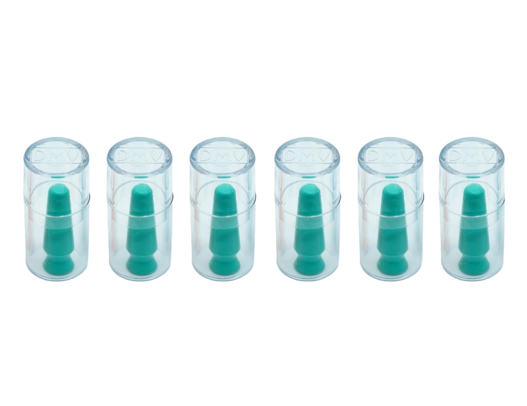 Six ventless scleral lens inserters arranged for use