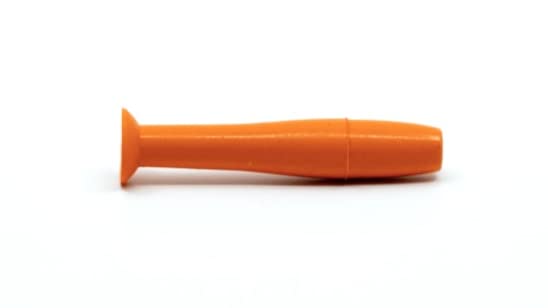 DMV Ultra Hard Contact Lens Remover orange handle close-up
