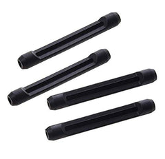 Anti-slip silicone eyeglass leg cushions on side profile